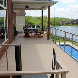 Buckskin Decking - Buckskin Cable Railings<br> Monitor colors will vary. Request a color sample. LD14