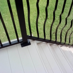 Buckskin Decking - Black Belly Picket Railings<br> Monitor colors will vary. Request a color sample. LD16