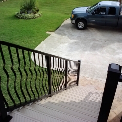 Black Belly Picket Railing. 2" & 3" Post. <br> Monitor colors will vary. Request a color sample. P15