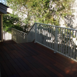Light Grey Picket Railing. 2" Post.<br> Monitor colors will vary. Request a color sample. P9