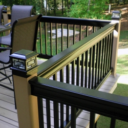 Black Traditional Picket Railing. <br> Monitor colors will vary. Request a color sample. T28